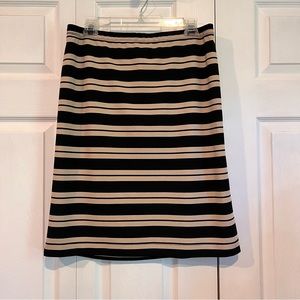 🍊 Grace Element Tan and Black Stretch Pencil Skirt - Large